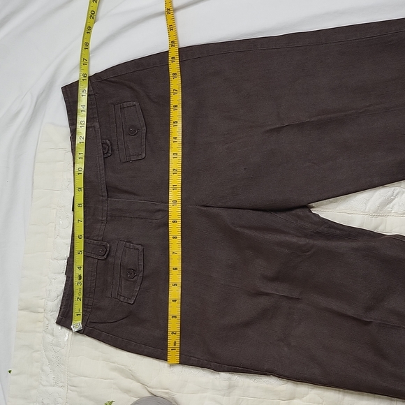 Larry & Levine petite stretch work capris cullottes sz 8p - Picture 6 of 8